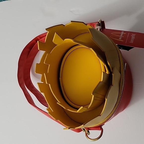 NWT Loungefly McDonald's Red and Yellow French Fry Crossbody Bag Small Mark - Picture 8 of 9